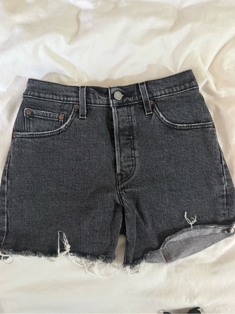Levi’s 501 Black Denim Shorts